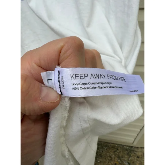 Free People The Bureau Hibiscus Tee Shirt Size Large Oversized Floral Graphic - Picture 6 of 7